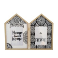 Desktop Hinged Dual Picture Wood Photo Frames